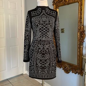 Jewel studded black dress